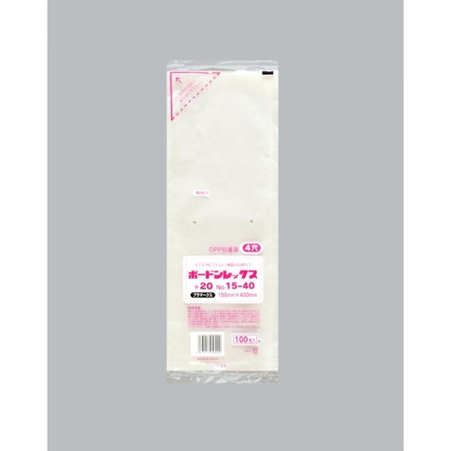 青果向け防曇袋 ボードンレックス＃20No.15-40 4穴プラ 福助工業