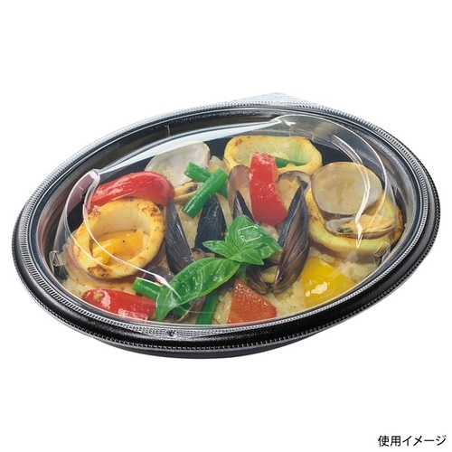 惣菜容器 MFPデリプレ20-16 本体 黒 エフピコ