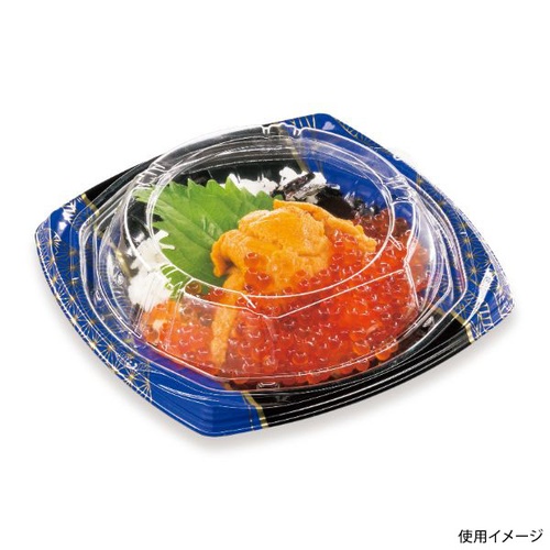 シーピー化成 どんぶり容器 CBFまど味16 いづつ青 本体