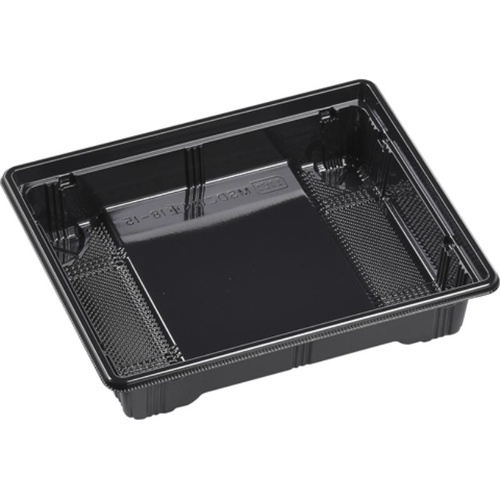 どんぶり容器 MSDこはく重 18-15 本体 黒 エフピコ