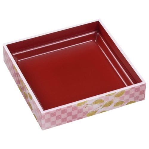 折箱 WPS-角 194-194(V) 市松春扇 エフピコ