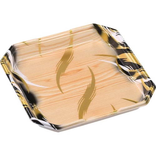 発泡トレー しゃぶしゃぶ3人浅LS 風紋木目黒 エフピコ