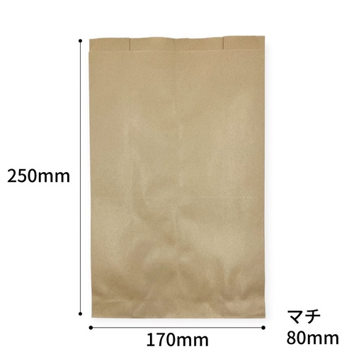 耐油ガゼット袋 ニュー耐油耐水紙袋 ガゼット袋 未晒G-大 福助工業