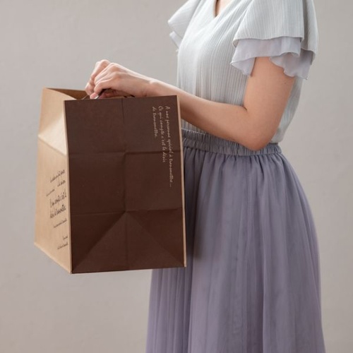 紙手提袋 BKFブラウンペーパーバッグ-M(50枚) ヘッズ