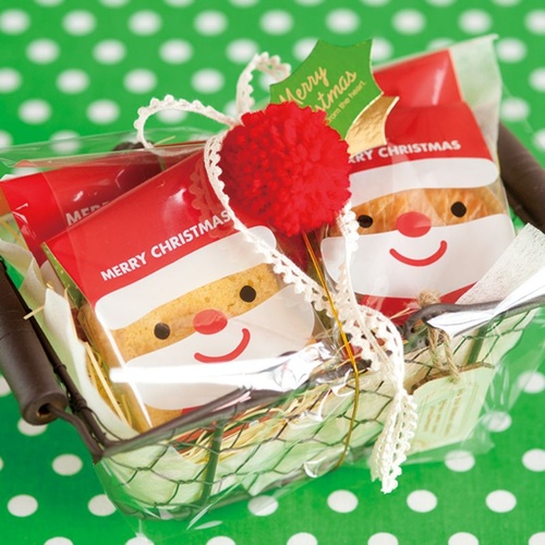 テープ無 OPP袋 ミニサンタスイーツパック クリア-2(100枚) ヘッズ