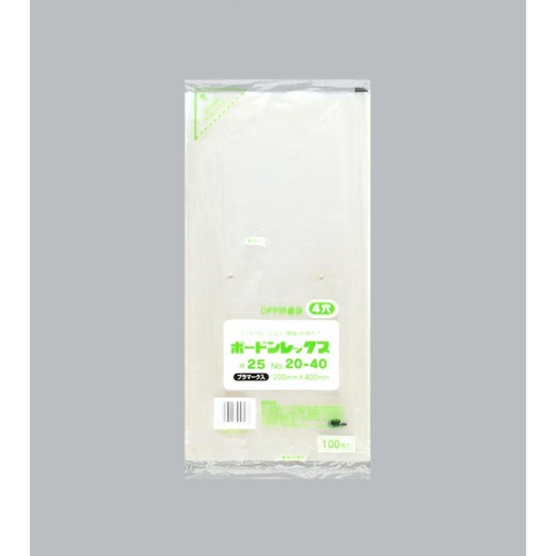 青果向け防曇袋 ボードンレックス＃25No.20-40 4穴プラ 福助工業