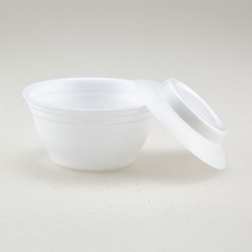 どんぶり容器 D-6(蓋付)白 青葉紙業