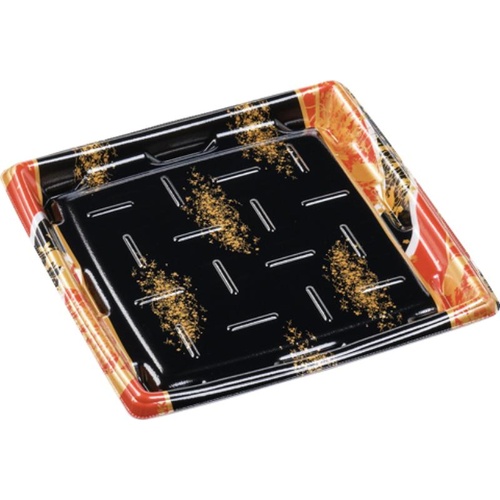 惣菜容器 MTD24-24平 本体 流華赤 エフピコ