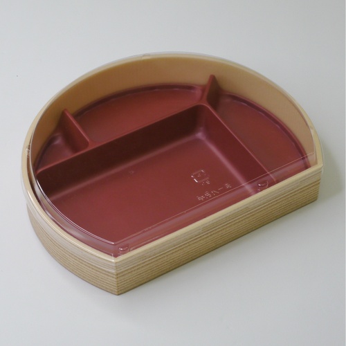 折箱 半月B(35) 杉赤高蓋セット アクタ