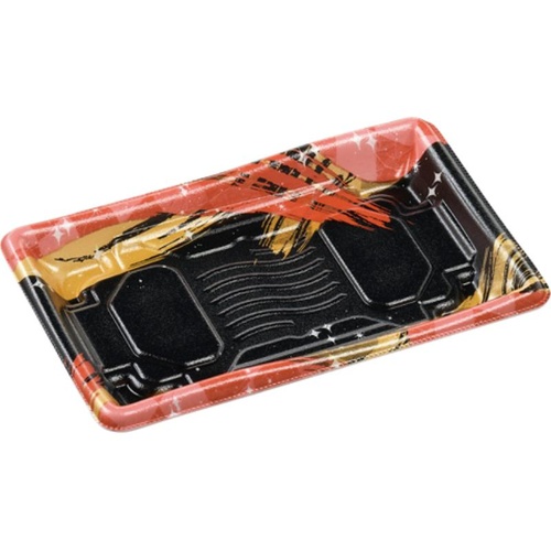 惣菜容器 MFP彩風20-13 本体 はけ波赤 エフピコ