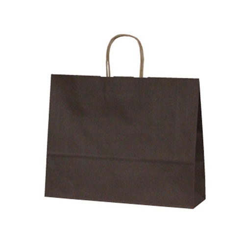 紙手提袋 1542 自動紐手提袋 T-Y カラー(カカオ) ベルベ