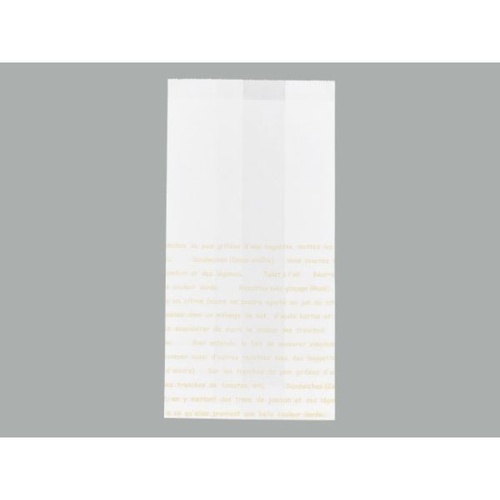 惣菜袋 レシピ柄耐油紙マチ付袋No.183 大阪ポリエチレン販売