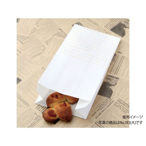 惣菜袋 レシピ柄耐油紙マチ付袋No.183 大阪ポリエチレン販売