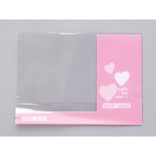 パン袋 スイートハート縦型サンド ピンク 大阪ポリエチレン販売