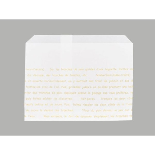 惣菜袋 レシピ柄耐油紙袋No182 大阪ポリエチレン販売