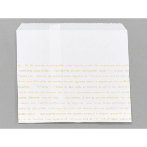 惣菜袋 レシピ柄耐油紙袋No.180 大阪ポリエチレン販売