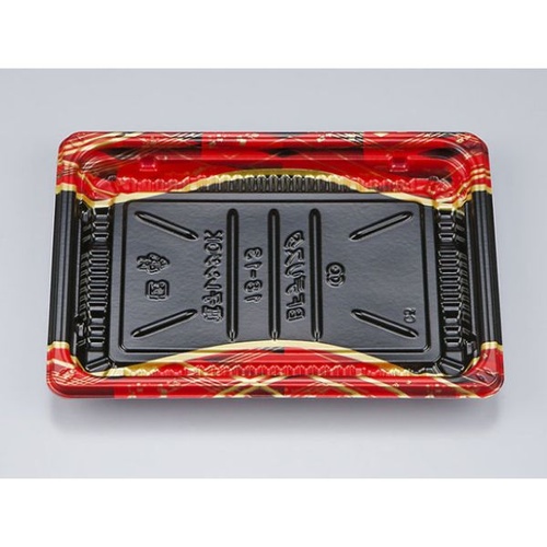 惣菜容器 BFデリスタ18-13 絹小町赤 本体 シーピー化成