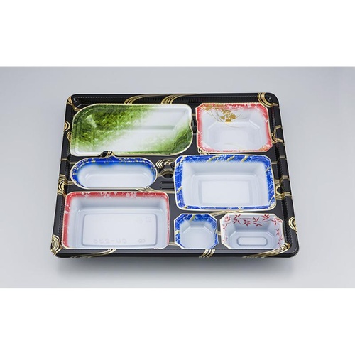 仕出し弁当容器 CU-236 曲水 本体(N) シーピー化成