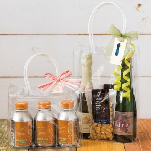 ポリ手提げ PVCクリアバッグ-XL(10枚) ヘッズ