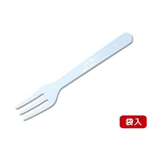 使い捨てフォーク フォーク＃110 白 単袋入 アサヒ徳島