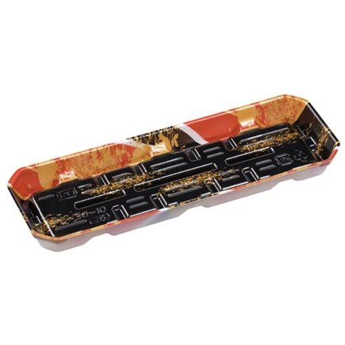 ウッド容器 FU-30-10(25) 流華赤 エフピコ