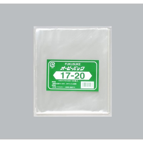 テープ無 OPP袋 オーピーパックC No.17-20 100枚入 福助工業
