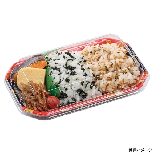 惣菜容器 MFP香彩22-13 本体 ゆい帯赤 エフピコ