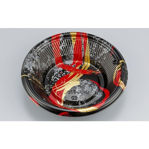 シーピー化成 どんぶり容器 BF丸丼19L 陶輪赤 本体