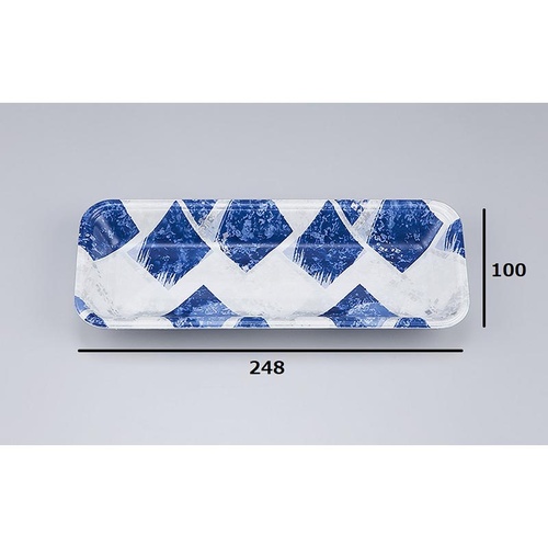 発泡トレー 新LQ10-25S 氷角紺 シーピー化成