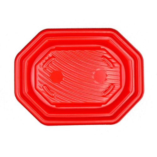 惣菜容器 MFPグラブ八角 24-18 本体 M赤黒 エフピコ