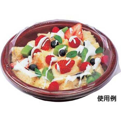 惣菜容器 グルメボウル-20 本体 ひだブラウン エフピコ