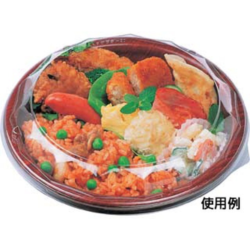 惣菜容器 グルメボウル-20 本体 ひだブラウン エフピコ