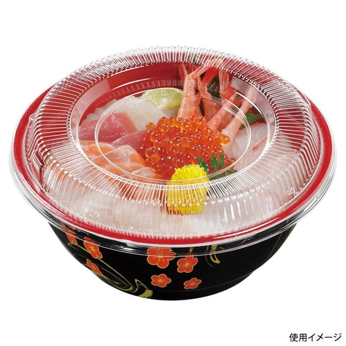 どんぶり容器 丼 特大 ほのか(内朱) 本体 エフピコ