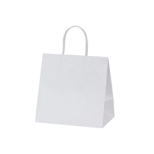 紙手提袋 1764 マットバッグ MSワイド ホワイト ベルベ
