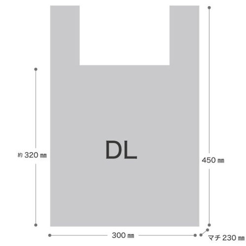 バイオマスレジ袋 カフェオレレジバッグ バイオマス30％-DL(100枚) ヘッズ