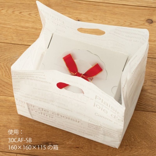 ポリ手提げ カフェオレボトムガゼットバッグバイオマス30-S(100枚) ヘッズ