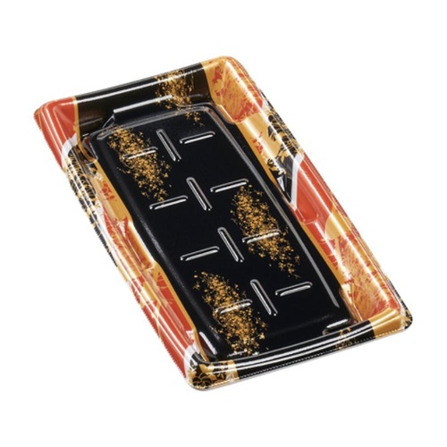 惣菜容器 MTD27-15平 本体 流華赤 エフピコ