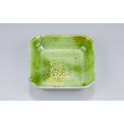 発泡トレー V-惣菜25深 花里緑 シーピー化成