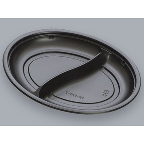 軽食容器 フルレンジTR-170-2H 黒 本体 福助工業