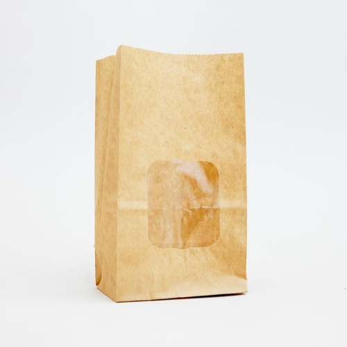 窓付惣菜袋 ルックバッグ No.2S 未晒ムジ 福助工業