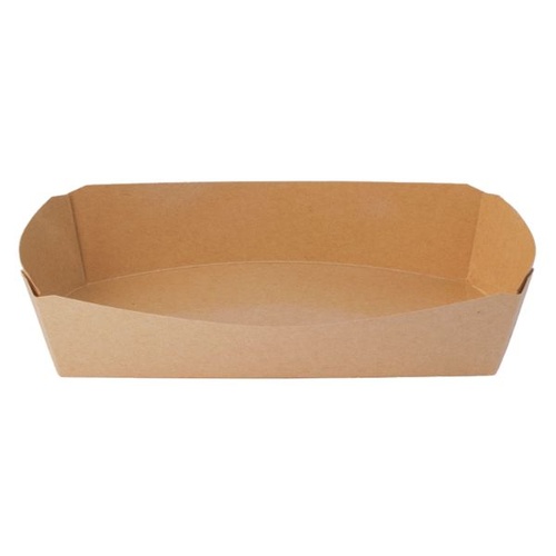 惣菜容器 R-L 長方形トレー クラフト 東罐興業