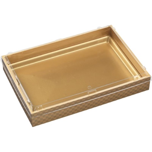 WPS角 325-230V 市松金 エコ蓋付 エフピコ