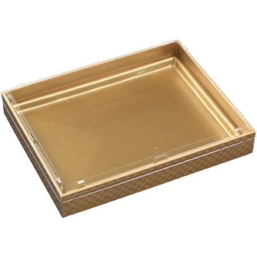 WPS角 340-270V 市松金 エコ蓋付 エフピコ