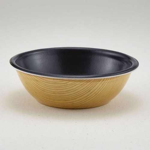 どんぶり容器 SD-180(本体)耐熱もくめ内黒 青葉紙業