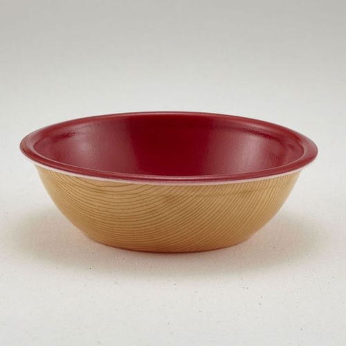 どんぶり容器 SD-180(本体)耐熱もくめ内赤 青葉紙業