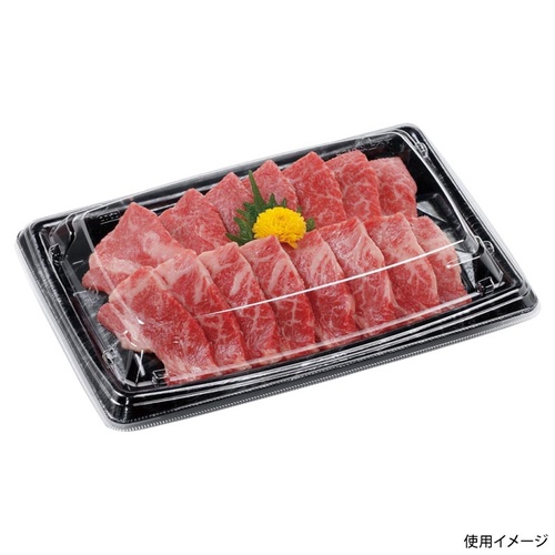 惣菜容器 MTD25-17ヨコ 本体 エコ黒木銀 エフピコ