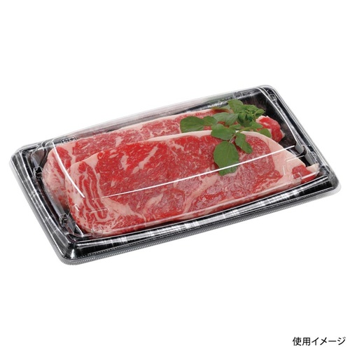 惣菜容器 MTD25-15平 本体 エコ黒木銀 エフピコ