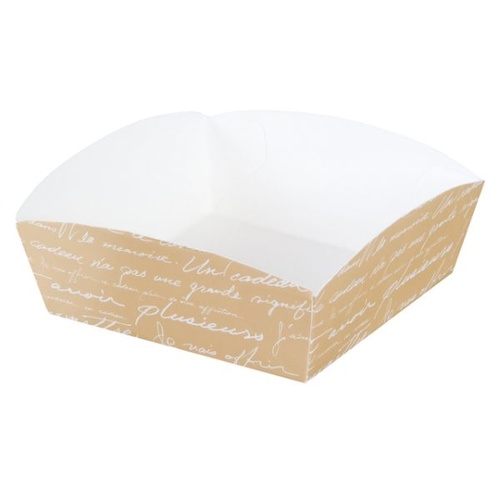 紙トレー NEWフレンチケーキトレイ(100枚) ヘッズ