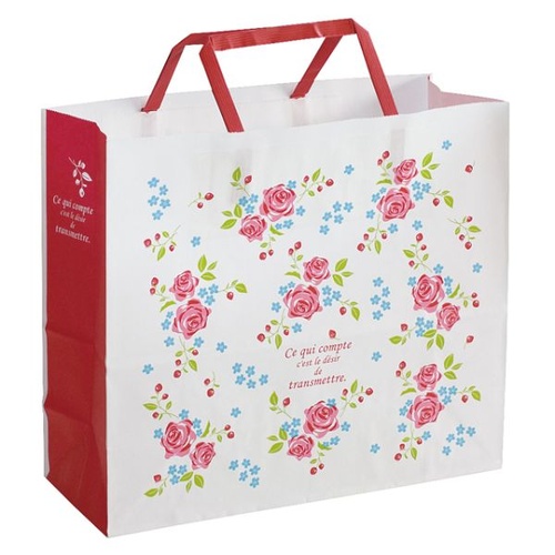 紙手提袋 ローズガーデンペーパーバッグ-3(50枚) ヘッズ