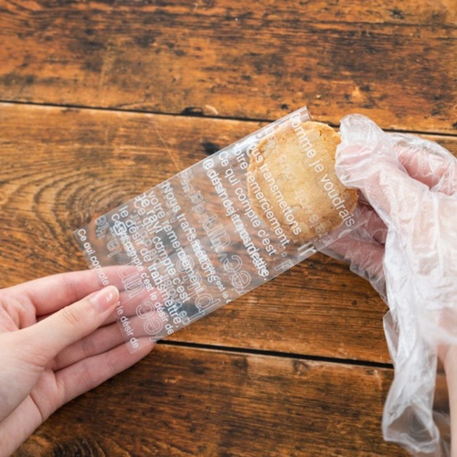 テープ無 OPP袋 カフェオレスイーツパック(ホワイト) クリア-4(100枚) ヘッズ